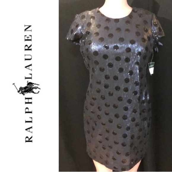 Ralph Lauren Dresses & Skirts - NWT RALPH LAUREN Polka Dot Sequin Cocktail Dress